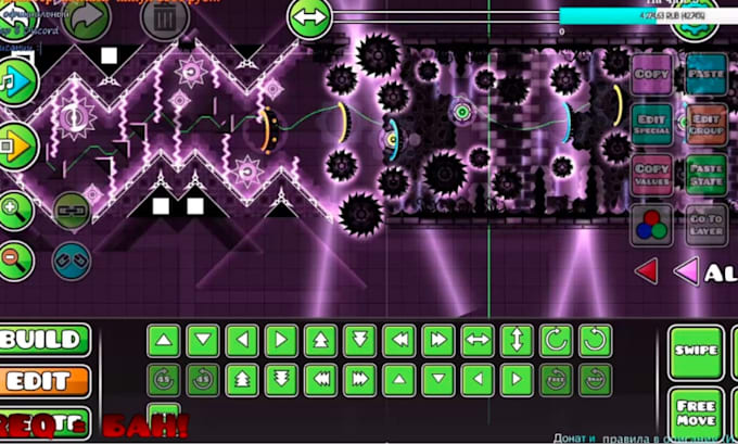 create geometry dash decoration of your level to a rated worthy level