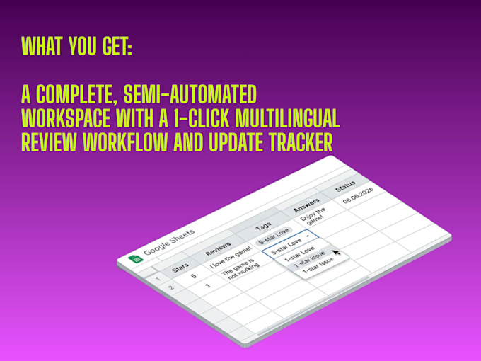 create automated google play review and response system for mobile games