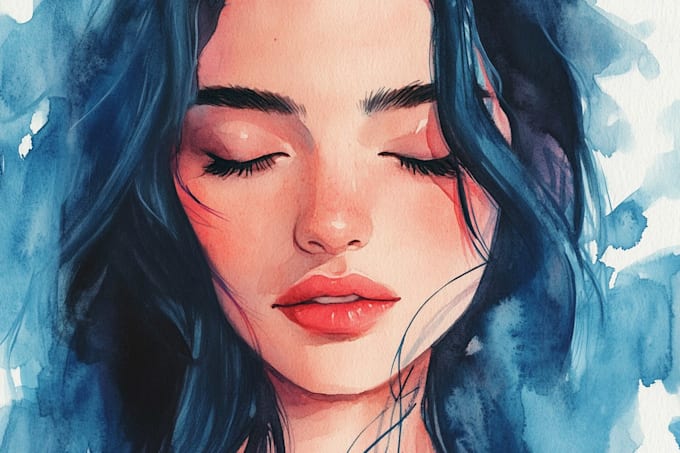 make a watercolor illustration