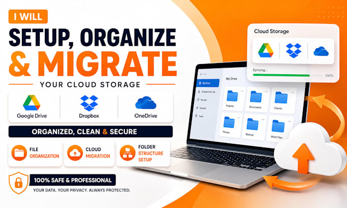 setup organize migrate your cloud storage google drive, dropbox onedrive cleanly