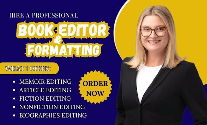 edit, format your memoir, autobiography fiction, nonfiction book