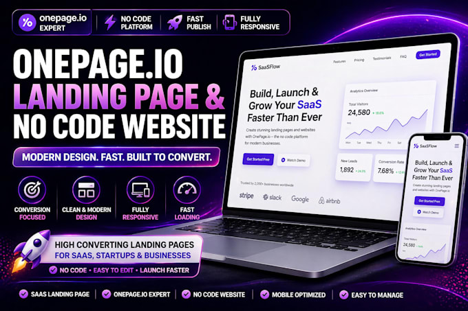 design onepage io landing page onepage io website no code landing page design