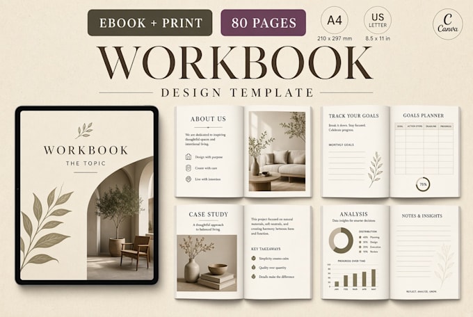 design workbook, prayer journals, planners, and lead magnet