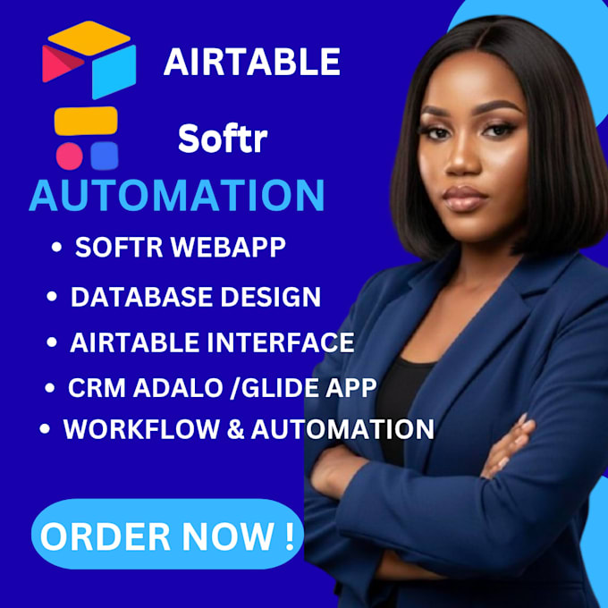 build airtable database, airtable automation and airtable interface