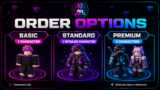 create custom roblox 3d characters for your game