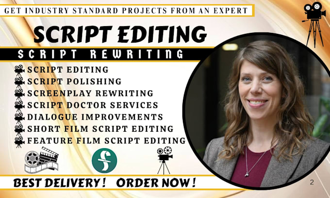 do script editing, rewriting, proofreading, script polishing for your script