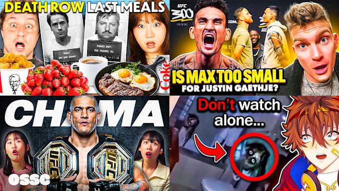 design creative reaction youtube thumbnail