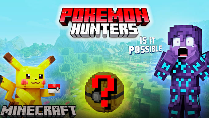 design a professional 3d minecraft thumbnail for youtube