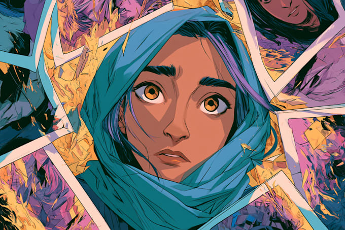 drew comic book illustration with comic book illustrator