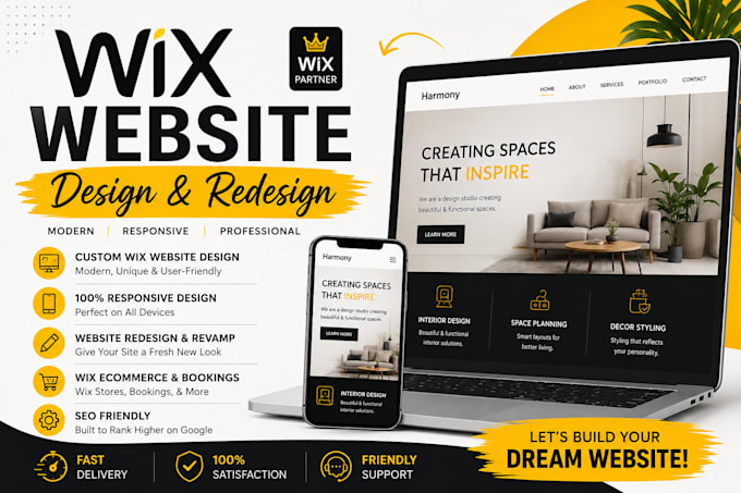 do wix website design wix website redesign wix business website development