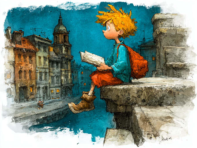 draw children book illustration