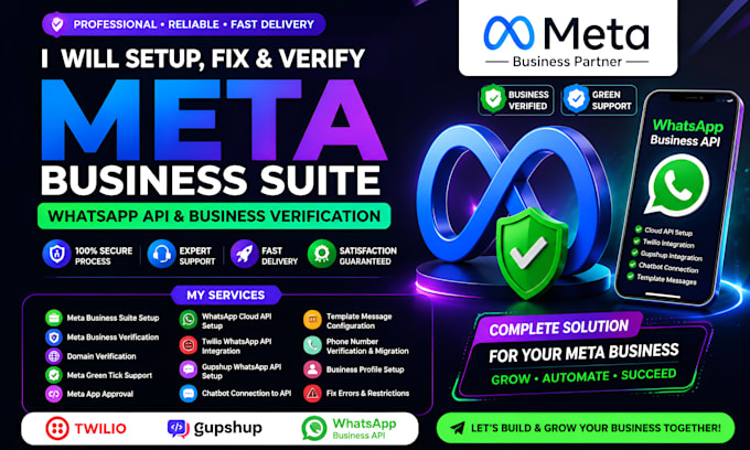 fix meta business verification whatsapp API setup and app approval issues