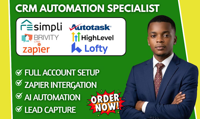 do resimpli brivity CRM autotask gohighlevel automation lofty zapier integration