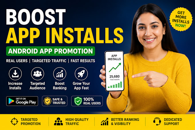 boost app install, android app promotion app install, mobile app promotion
