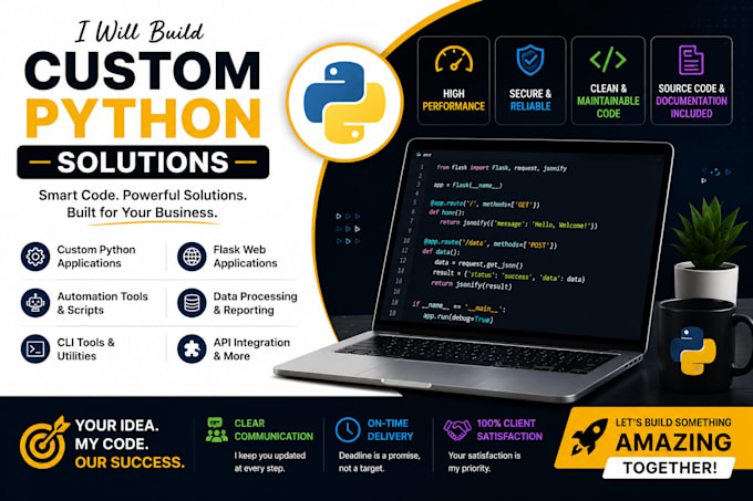 build a custom python application for your business