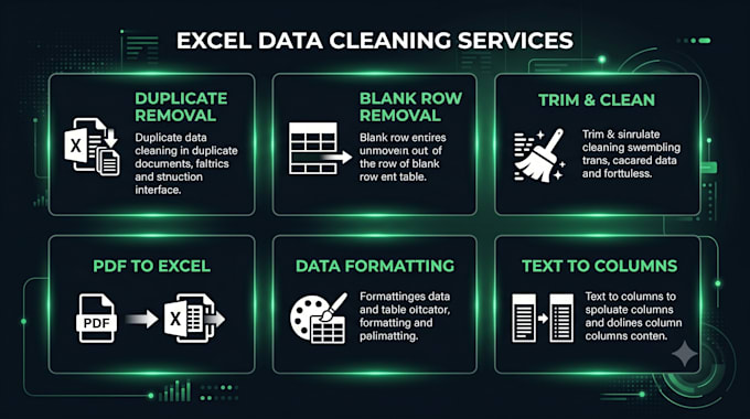do excel data cleaning and formatting