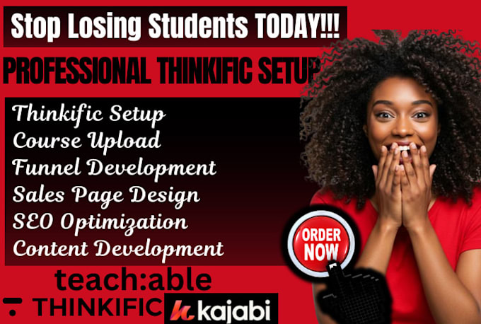 build thinkific online course development course uploading for engagement