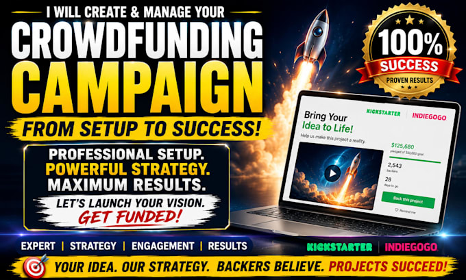 create a professional crowdfunding campaign