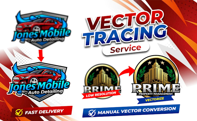 do manual vectorize logo, vector tracing, redraw, convert image to vector