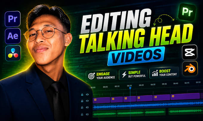 transform raw footage into professional talking head videos
