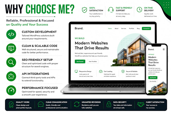 hand code a custom wordpress website without page builders