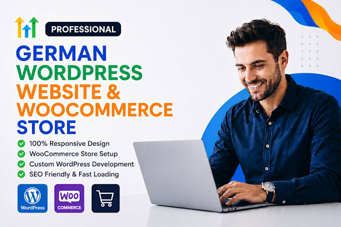 build a german wordpress website and woocommerce store, wordpress development