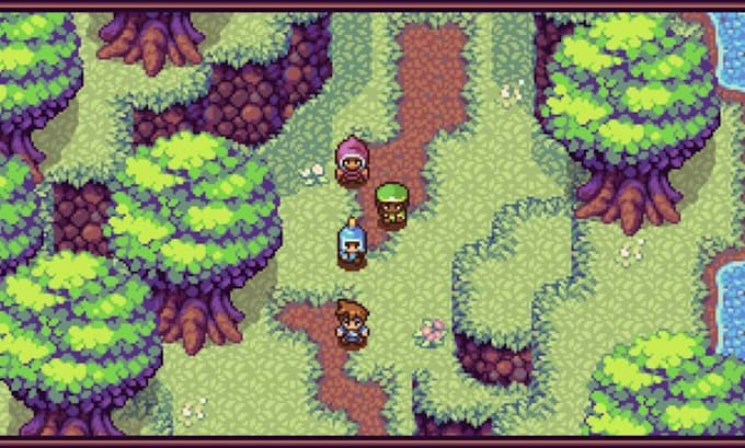 do pixel art topdown tileset pixel tile map game art background rpg maker