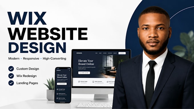 create wix website design and redesign wix website development, wix landing page