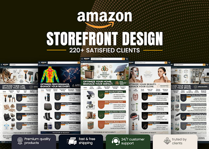 design and set up a high converting amazon storefront