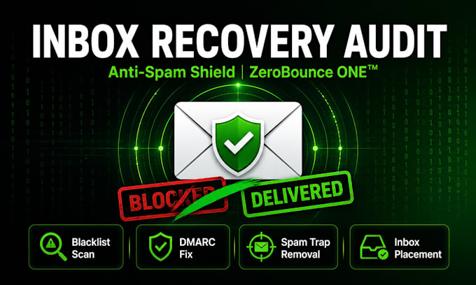 run inbox recovery and anti spam shield audit using zero bounce