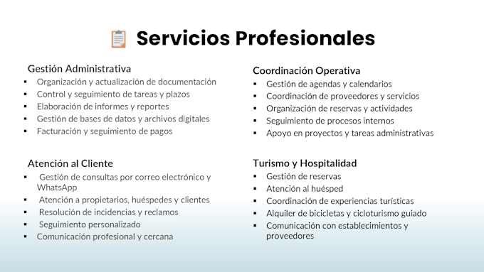 asistente administrativo virtual y atención al cliente