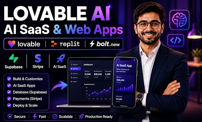 do lovable ai lovable dev ai replit ai saas app bolt new supabase stripe