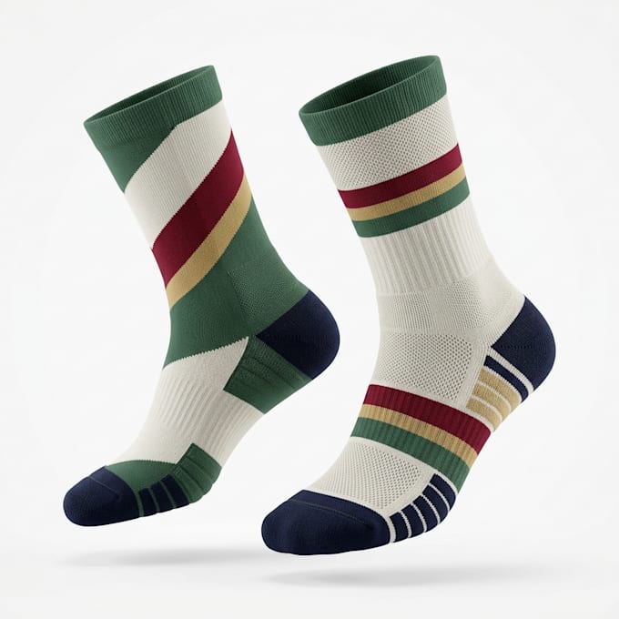 create custom 3d athletic socks design, 3d fashion socks design, 3d sock mockup