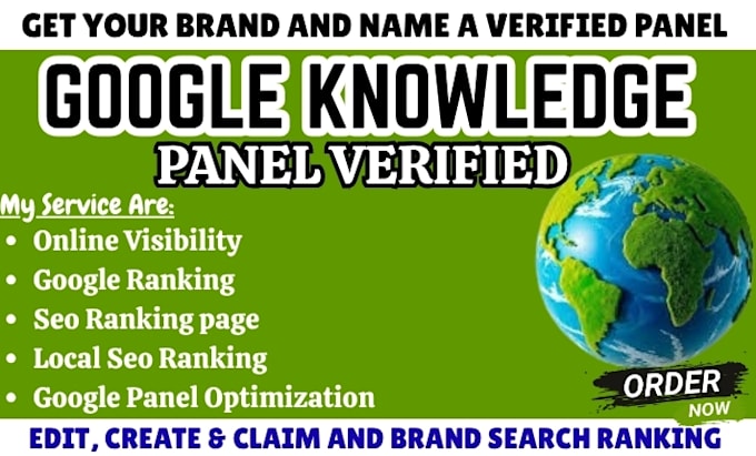 create a verify google knowledge panel for person and brand