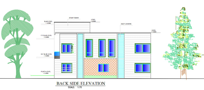 create your elevation, floor plan, 2d and architectural plan in cad