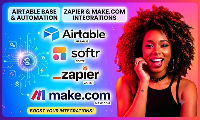 fix optimize airtable base automation zapier make com integrations specialist