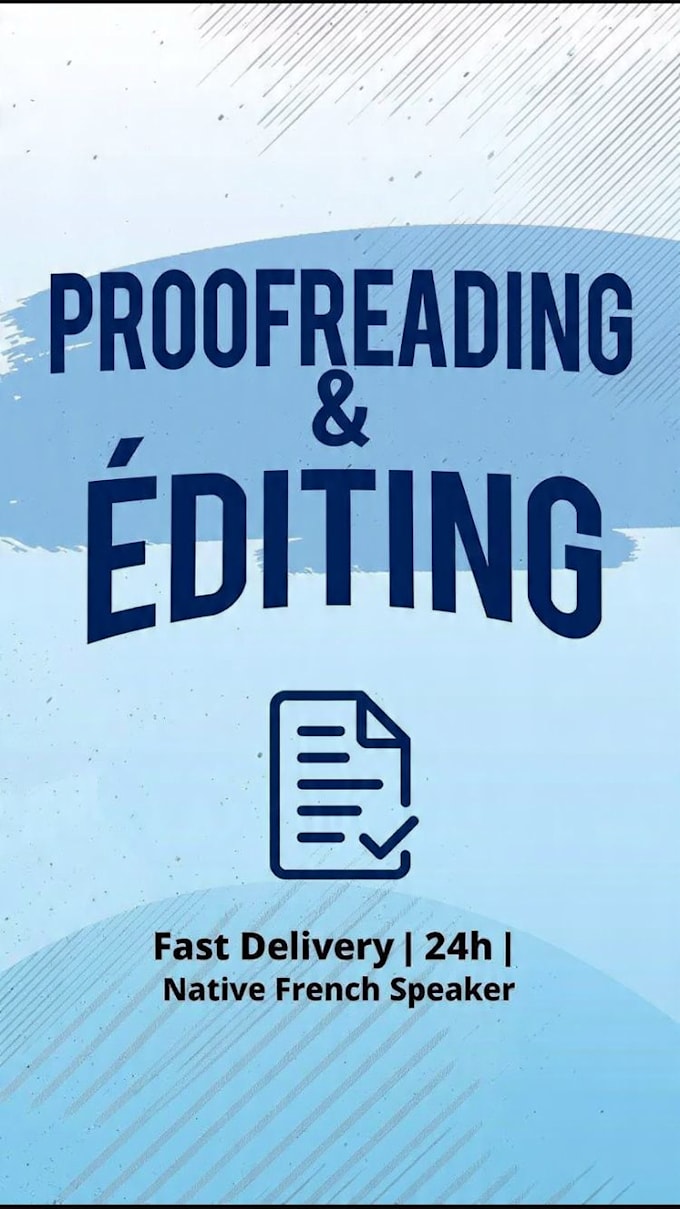 proofread and edit your french text perfectly