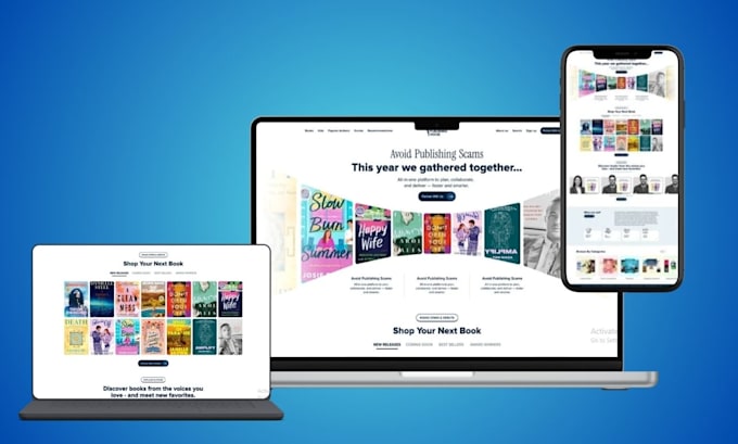 design optimized book publisher website self publishing website on wordpress wix