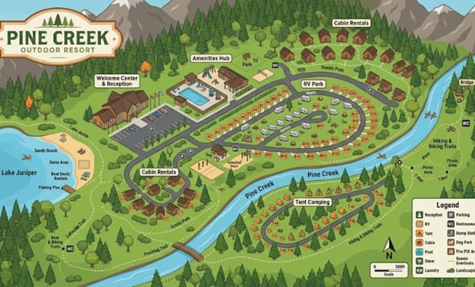 create high quality vector maps for outdoor and tourism projects