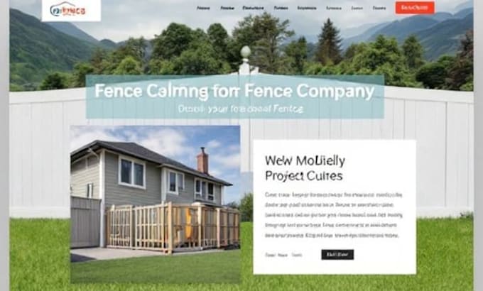 build squarespace fence contractor website installation website