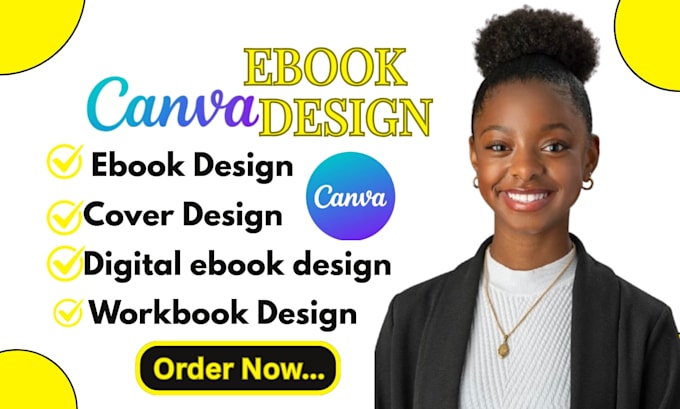 create canva ebook design workbook design cover design