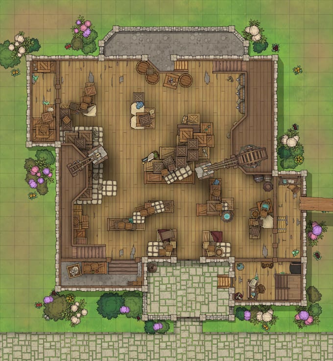 make a custom battle map for your tabletop rpg game
