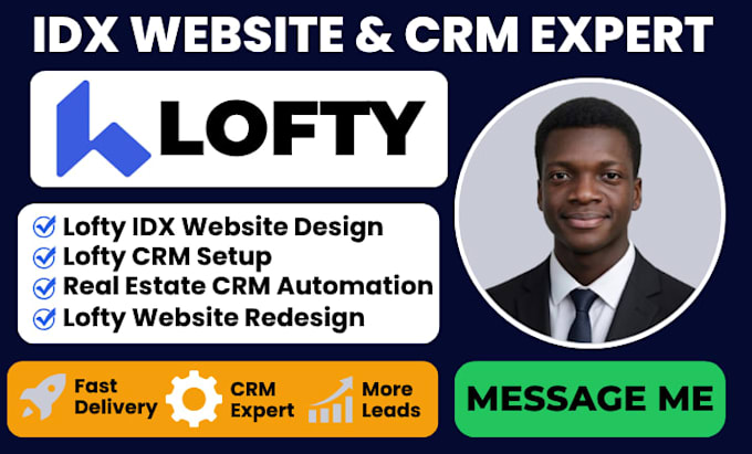 set up lofty CRM design and redesign lofty idx real estate websites lofty