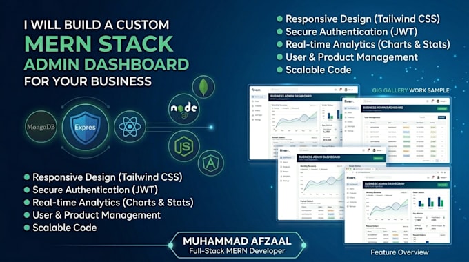 build a custom mern stack admin dashboard for your business