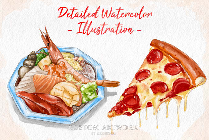 draw anything in watercolor illustration style