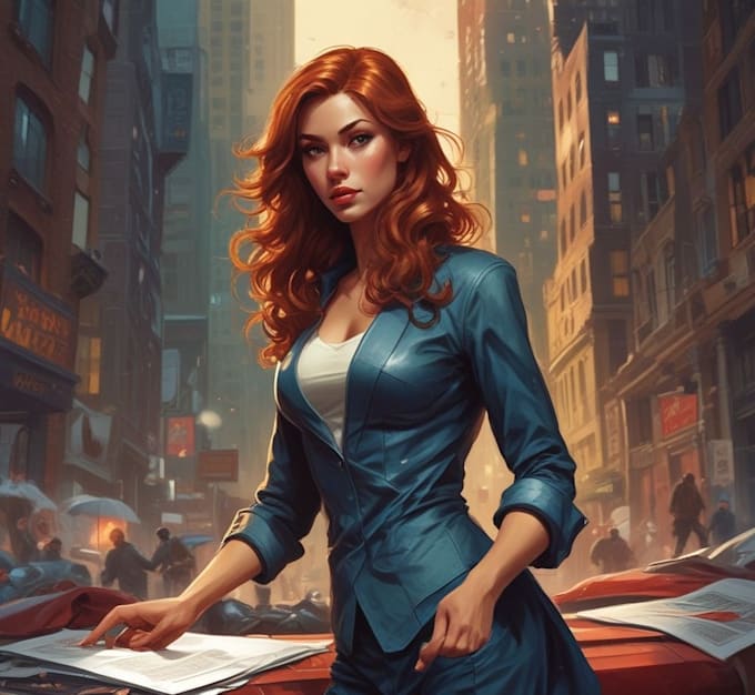 create inked comic book art pages