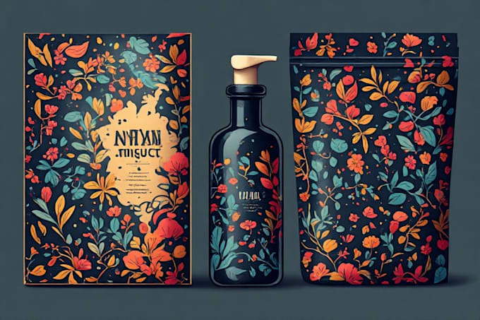 create a professional product packaging art