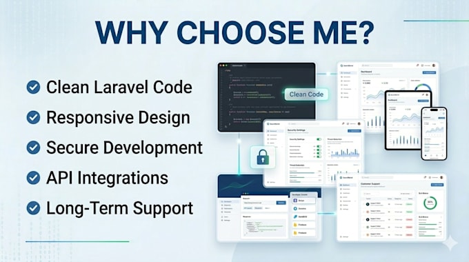 develop a custom website in PHP laravel as full stack laravel developer
