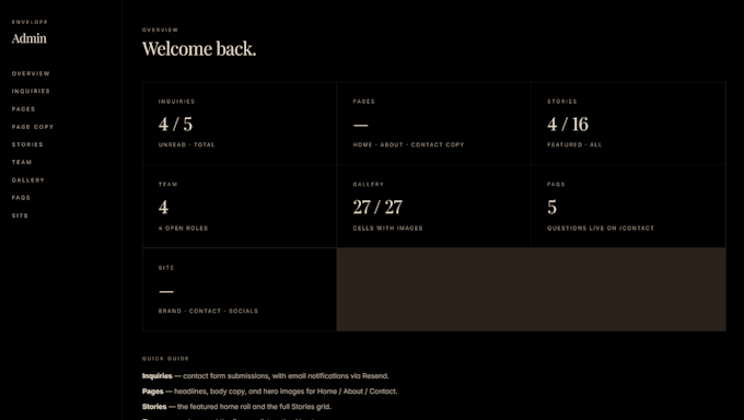 build a custom dashboard or internal tool to track your business