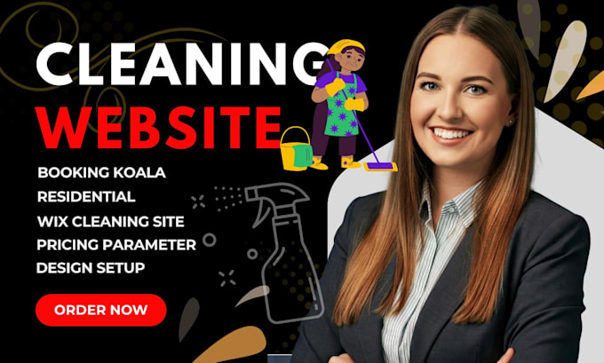 setup bookingkoala pricing parameter cleaning website design wordpress wix page